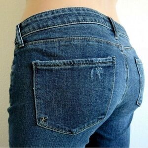 KUT from the KLOTH Jeans DISTRESSED Ankle Straight Leg Plus Size 16 Petite NWT